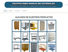 Tablet Screenshot of equiposmateriales.com